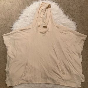 Zara cream poncho girls with hood